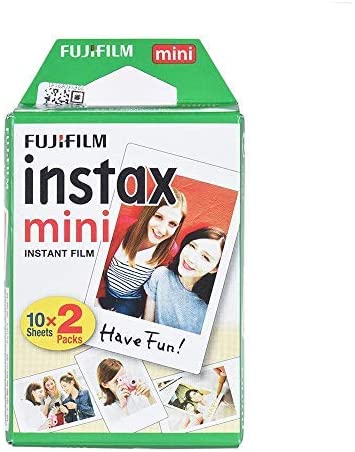 Fujifilm Instax Mini 20 Sheets White Film Photo PaperCamera Accessories20 sheets photo paper designed for Fujifilm Instax Mini 7s/8/25/90/9. High-speed ISO 800, with excellent grain, create photos of vibrant color and natural skin tones. The cartridge is